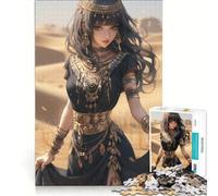 Puzzle da 1000 pezzi per adulti, tema Regina Egizia Anime, gioco educativo, rilassante e stimolante per la mente, ottimo regalo per gli appassionati di videogiochi 38x26cm