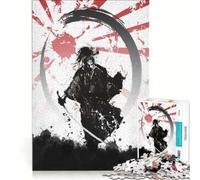 Puzzle da 1000 pezzi per adulti tema samurai e Giappone Gioco divertente stimola l'analisi e la logica ideale come decorazione da scrivania 38x52cm