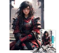 Puzzle da 1000 pezzi per adulti tema samurai e romanticismo un gioco avvincente per coltivare la pazienza un regalo pratico per donne e appassionati di arte (dimensioni 38x26cm)