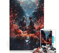 Puzzle da 1000 pezzi per adulti, tema Samurai giapponesi e libertà, gioco educativo, allena la mente e la mano, migliora l'amore tra le coppie 38x52cm