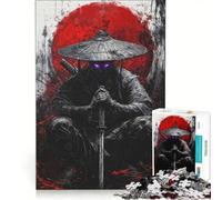 Puzzle da 1000 pezzi per adulti, tema samurai giapponesi maledetti, gioco rilassante, divertente e umoristico, ideale come regalo 50x75cm