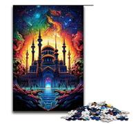 Puzzle da 1000 pezzi per adulti tema Santa Sofia in Turchia per famiglie con poster abbinato e foglio di quiz 75x50 cm