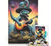 Puzzle da 1000 pezzi per adulti, tema serenate di dinosauri biopunk, giocattolo fai-da-te, interazione genitore-figlio, collezione d'artista, belle arti 50x75cm