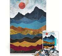 Puzzle da 1000 pezzi per adulti, tema Sogni, crepuscolo rosso, gioco pratico, migliora la memoria, compleanno e Natale 38x26cm