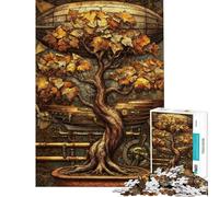 Puzzle da 1000 pezzi per adulti tema Steampunk Bonsai divertente gioco per adulti stimolante per la memoria e difficile da completare (dimensioni 38x26cm)