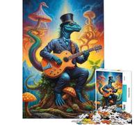 Puzzle da 1000 pezzi per adulti tema Steampunk Dinosaur Ballads Un gioco rompicapo divertente e spiritoso perfetto per compleanni e regali unici (dimensioni 38x26cm)