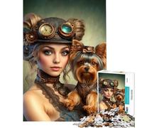 Puzzle da 1000 pezzi per adulti tema Steampunk Sojourn difficile e stimolante un'opera d'arte gioco educativo adatto a persone dai 14 anni in su (50x75cm)