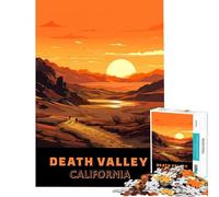 Puzzle da 1000 pezzi per adulti tema Valle della Morte viaggio arte giochi rilassanti sfida per l'intelligenza giocattolo avvincente regalo di compleanno per divertimento in famiglia (38x26cm)