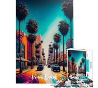 Puzzle da 1000 pezzi per adulti tema Venice Beach ideale per ragazzi e famiglie con velocità di incastro e interazione genitore-figlio (dimensioni 38x52cm)