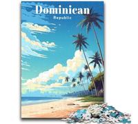 Puzzle da 1000 pezzi per adulti, tema: Viaggio nella Repubblica Dominicana, sfida difficile per la decorazione della casa, per 14+ anni, 1000 pezzi (50x75cm)