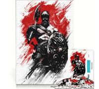 Puzzle da 1000 pezzi per adulti tema Vichinghi e Berserk gioco per famiglie impegnativo da completare per rafforzare l'amore tra le coppie 38x52cm