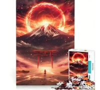 Puzzle da 1000 pezzi per adulti, Tempesta di fuoco nel deserto giapponese, gioco educativo, decorazione per la casa, collezione d'artista, belle arti 50x75cm