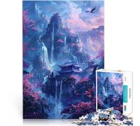 Puzzle da 1000 pezzi per adulti Tempio della Montagna Incantata Allena il tuo cervello e le tue mani Decorazioni e regali unici per la casa 75x50cm
