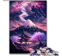 Puzzle da 1000 pezzi per adulti, tempio giapponese, per decorare la casa, ideale come regalo di Natale e Capodanno per adolescenti (dimensioni: 26x38cm)