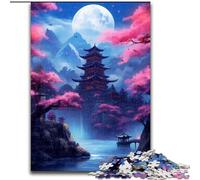 Puzzle da 1000 pezzi per adulti, templi antichi del Giappone, puzzle impegnativi, dimensioni 26x38cm, per arredamento, allenamento del cervello e regali per le feste