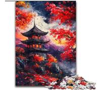 Puzzle da 1000 pezzi per adulti, templi giapponesi, puzzle in cartone, intrattenimento rilassante, perfetto regalo di Natale e decorazione per la casa, dimensioni 38x26cm