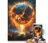 Puzzle da 1000 pezzi per adulti, "Terra che esplode", giocattolo educativo, difficile e stimolante, ideale come elemento della lista dei desideri con Babbo Natale 50x75cm