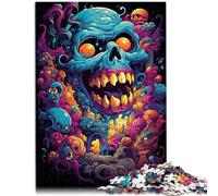 Puzzle da 1000 pezzi per adulti, teschi di morte, puzzle educativo, sfida di intelligenza cerebrale, giocattoli coinvolgenti, 19,7 pollici x 29,5 pollici, per adolescenti, 14 anni e oltre