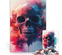 Puzzle da 1000 pezzi per adulti Teschio Cosmico Antistress Vacanza in patria Uccidere il tempo Gioco educativo per compleanno e Natale 38x26cm