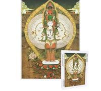 Puzzle da 1000 pezzi per adulti, Thangka, Chenrezig dalle mille mani con mille occhi, pezzi robusti, attività familiari impegnative, perfetto per serate di gioco e regali (1000 pezzi)