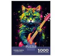 Puzzle Da 1000 Pezzi Per Adulti The Ashera Cat Dark Puzzle Per Adulti Gioco Rompicapo Difficile Compleanno E Natale 70x50cm/1000pcs