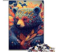 Puzzle da 1000 pezzi per adulti "The Beautiful Bear", puzzle in cartone, rompicapo impegnativo per adolescenti, divertimento in famiglia, regalo fai da te per la casa, 1000 pezzi(26x38cm)