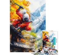 Puzzle da 1000 pezzi per adulti "The Crimson Shadow Ninja" - Gioco interattivo sfida di velocità ideale come regalo per tutta la famiglia (dimensioni 50x75cm)