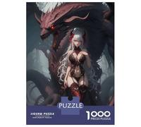 Puzzle Da 1000 Pezzi Per Adulti The Dragon Queen Puzzle Per Adulti Gioco Rompicapo Assemblaggio Di Modelli Difficile E Impegnativo 52x38cm/1000pcs
