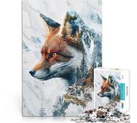 Puzzle da 1000 pezzi per adulti The Fox's Mystic Domain Stressabbau Staycation Zeit totschlagen Ein Kunstwerk38x26cm