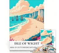 Puzzle da 1000 pezzi per adulti The Needles Viewpoint | Sfida educativa sulla decorazione della casa con poster abbinabili e foglio di domande e risposte. 75x50cm