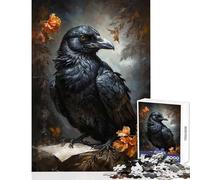 Puzzle da 1000 pezzi per adulti "The Raven Scholar" - Puzzle da 1000 pezzi - Decorazione per la casa - Giocattolo - Regalo per donne e uomini - Decorazione per la casa (50x75cm)