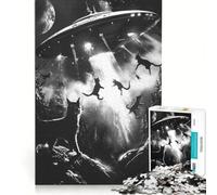 Puzzle da 1000 pezzi per adulti "They Are Here" decorazione da parete interazione genitore-figlio ideale come regalo 38x52cm