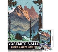 Puzzle da 1000 pezzi per adulti Three Sisters Mountain Gioco educativo per famiglie Taglio di precisione Regalo per compleanni Dimensioni 50x75cm