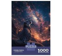 Puzzle Da 1000 Pezzi Per Adulti Tiger Galaxy Space Poster Puzzle Per Adolescenti Giocattolo Decorazione Da Parete Regali Per Donne Regali Unici Per Compleanno E Natale 70x50cm/1000pcs