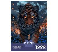 Puzzle Da 1000 Pezzi Per Adulti Tiger in The Night Puzzle Per Adolescenti Gioco Rompicapo Decorazione Per La Casa È Ideale Come Regalo 70x50cm/1000pcs