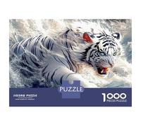 Puzzle Da 1000 Pezzi Per Adulti Tiger King Puzzle Per Adulti Gioco Pratico Regalo Di Compleanno Divertimento A Casa Attività, 52x38cm/1000pcs