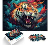 Puzzle da 1000 pezzi per adulti Tiger Puzzle educativo 50 x 70 cm, gioco di famiglia per alleviare lo stress, difficile per adolescenti dai 14 anni in su