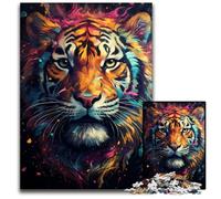 Puzzle da 1000 pezzi per adulti Tiger_Spirit_colorf Puzzle impegnativi Rompicapo fai da te perfetto gioco per famiglie o regalo decorativo 1000 pezzi (75x50cm)