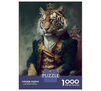 Puzzle Da 1000 Pezzi Per Adulti Tiger Unrealism Puzzle Gioco Rompicapo Decorazione Per La Casa Regali Unici Per Compleanno E Natale 70x50cm/1000pcs
