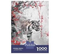 Puzzle Da 1000 Pezzi Per Adulti Tiger Wall Mural Art Print Puzzle Per Adulti Gioco Pratico Analisi E Logica Difficile E Stimolante 52x38cm/1000pcs