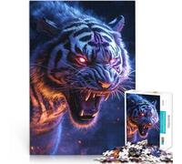 Puzzle da 1000 pezzi per adulti Tigre fantastica~ Giocattolo educativo intellettuale decomprimente Decorazioni e regali unici per la casa 52x38cm