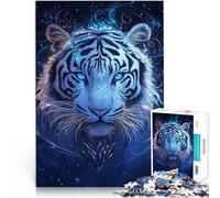 Puzzle da 1000 pezzi per adulti tigre magica Giocattoli che creano dipendenza e sfidano l'intelligenza del cervello Un'opera d'arte 38x26cm