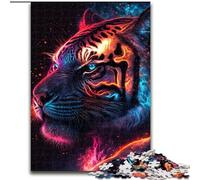Puzzle da 1000 pezzi per adulti "Tigre mistica" in legno regalo per uomini e donne per occasioni quotidiane e speciali 50x75cm stimolante e divertente attività per famiglie