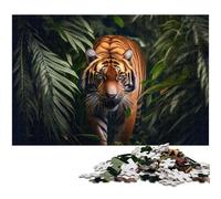 Puzzle da 1000 pezzi per adulti "Tigri nella giungla" per puzzle un'opera d'arte per ragazzi dai 14 anni in su (dimensioni 75x50 cm)