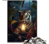 Puzzle da 1000 pezzi per adulti, Tigrotto e lampada magica, puzzle in legno per adulti, dimensioni 50x75cm, sfida per la mente, regalo perfetto per adolescenti e arredamento per la casa