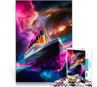 Puzzle da 1000 pezzi per adulti Titanic Cosmico Antistress Vacanza in patria Uccidere il tempo offerte come regali per tutta la famiglia 38x26cm
