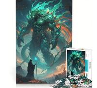 Puzzle da 1000 pezzi per adulti: Titano Celeste contro il Mago, gioco rompicapo, impegnativo da completare, per rafforzare l'amore tra le coppie 50x75cm