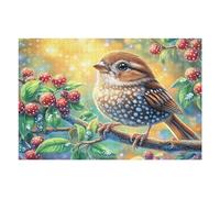 Puzzle Da 1000 Pezzi Per Adulti Titmouse Berry 1000 PCS 75x50cm Adatto Ai Bambini Ottimo Per Interazione Genitori-Figli Migliora Concentrazione Dei Bambini