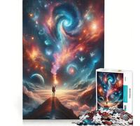 Puzzle da 1000 pezzi per adulti Toccando il cosmo gioco rompicapo attività per tutta la famiglia compleanno e Natale 38x52cm