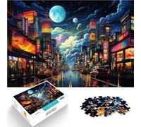 Puzzle da 1000 pezzi per adulti Tokyo Giappone, città di notte, puzzle educativo di famiglia, 26 x 38 cm, fantastici regali e giocattoli